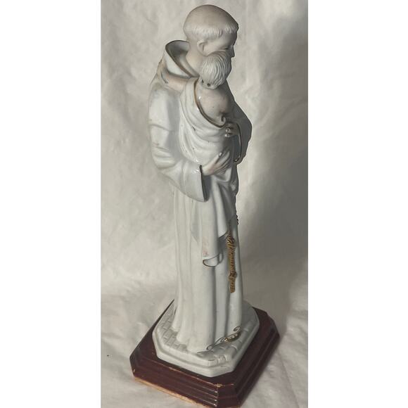 Saint Anthony and Child Porcelain Figurine Coelho Portugal Spiritual Home Decor - Picture 5 of 11